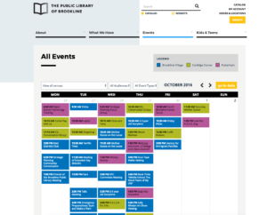 Brookline Library Events System