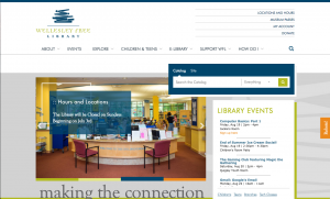 modern library website