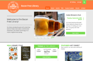 Bacon Free Library After Webdesign