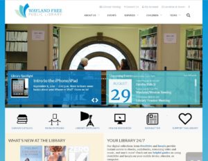 Library website rebrand
