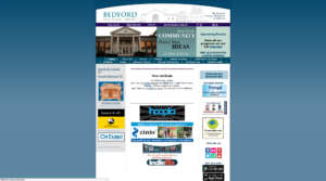 Bedford Free Public Library Website Before Redesign and Development